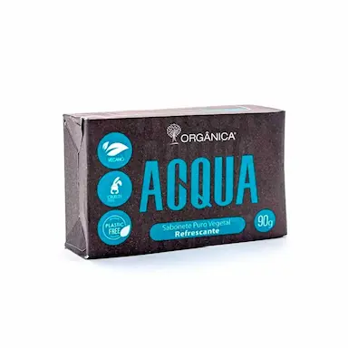 Sabonete em Barra Puro Vegetal Orgânica Acqua For Men Refrescante 90g