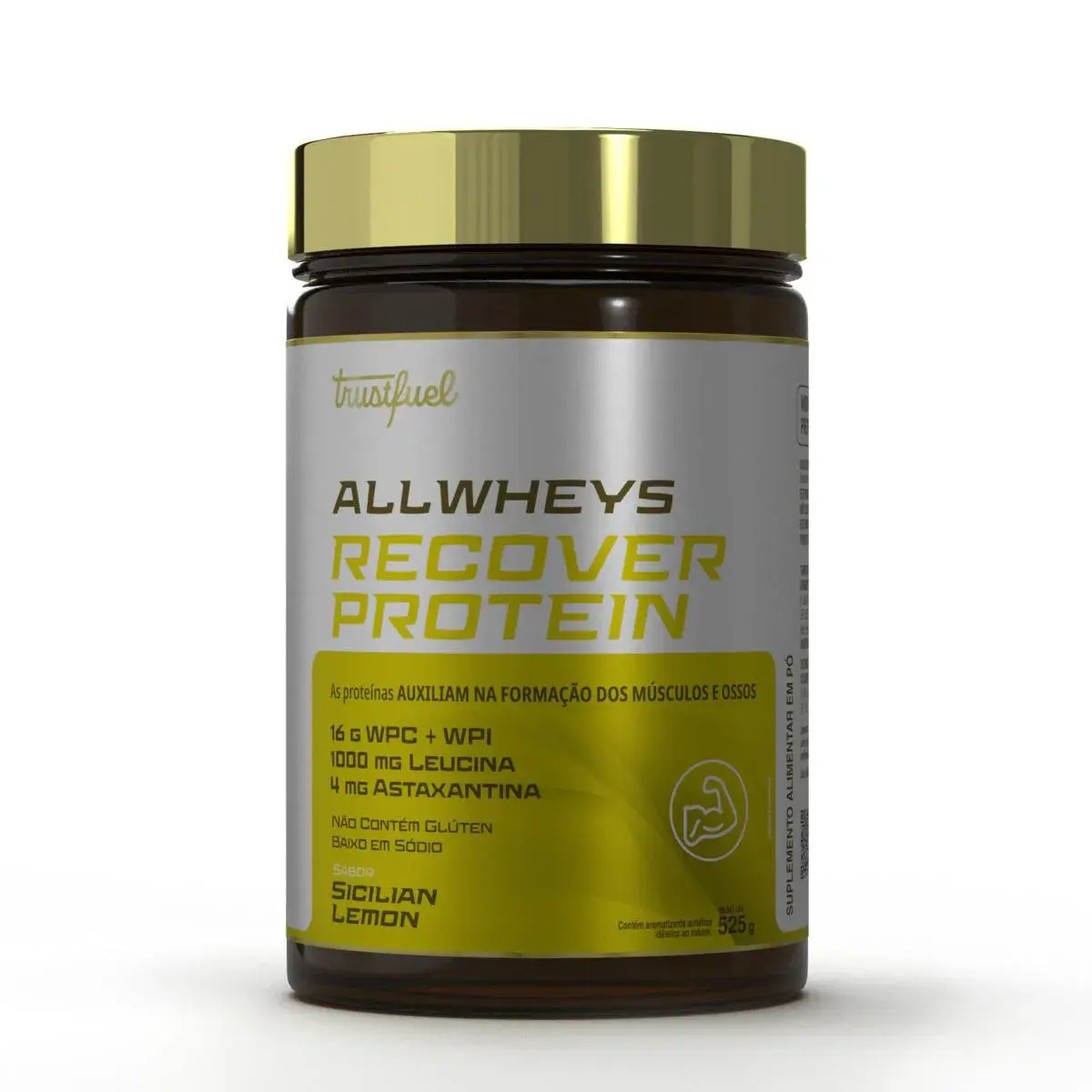 Suplemento Alimentar Trustfuel Allwheys Recover Protein Sicilian Lemon 525g