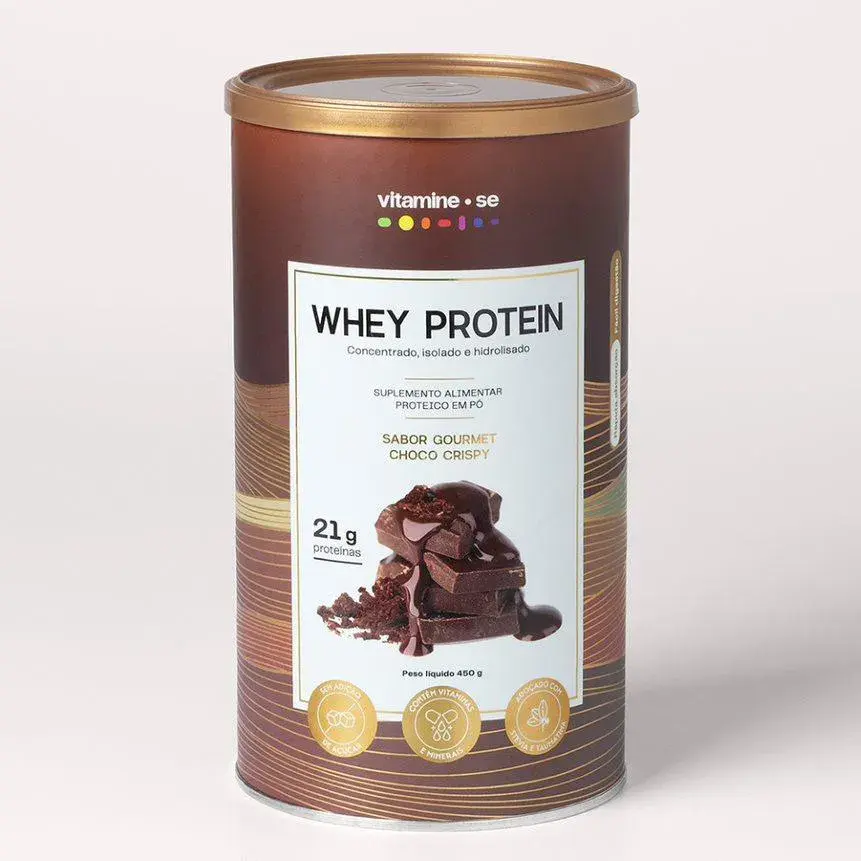 Whey Protein Gourmet Choco Crispy Vitamine-se 450g