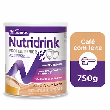 Composto Lácteo Nutridrink Protein Senior sabor Café com Leite 750g