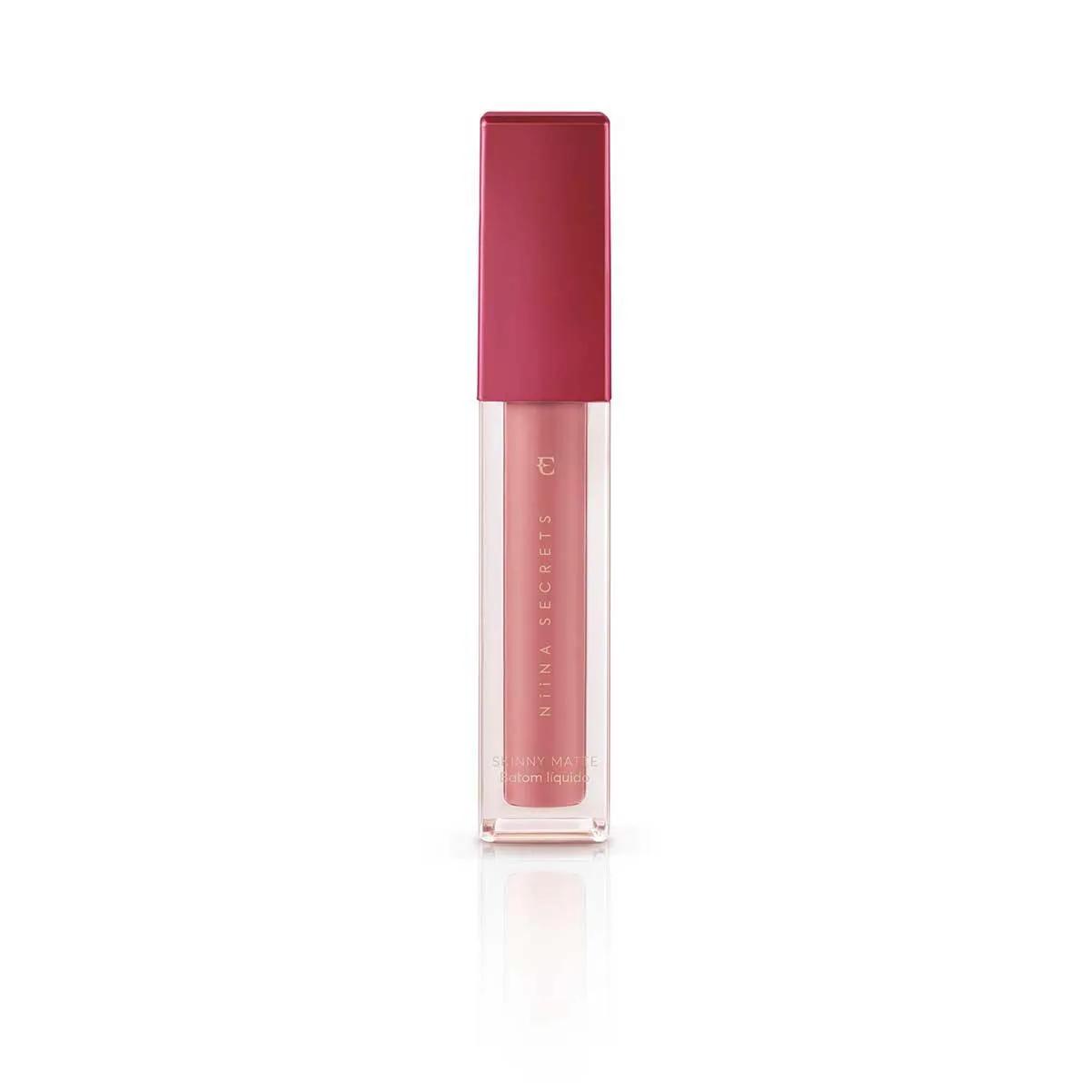 Batom Líquido Niina Secrets Skinny Matte Rose Gardênia 5ml