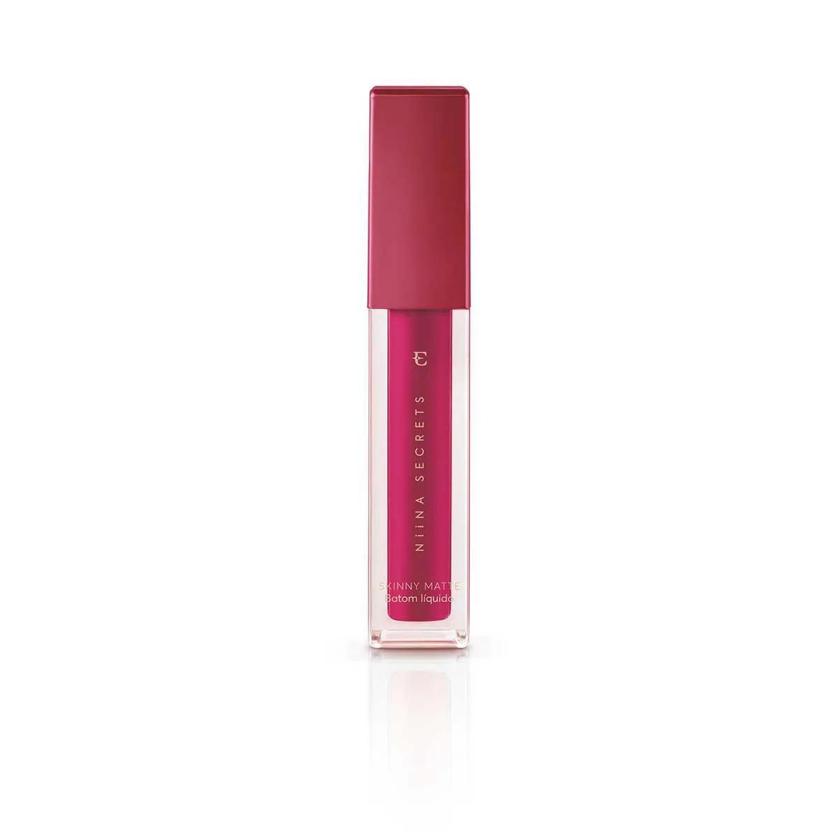 Batom Líquido Niina Secrets Skinny Matte Pink Peônia 5ml