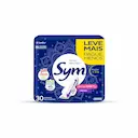 Absorvente Noturno Sym Total Protect Noite & Dia Suave com Abas 30 Unidades