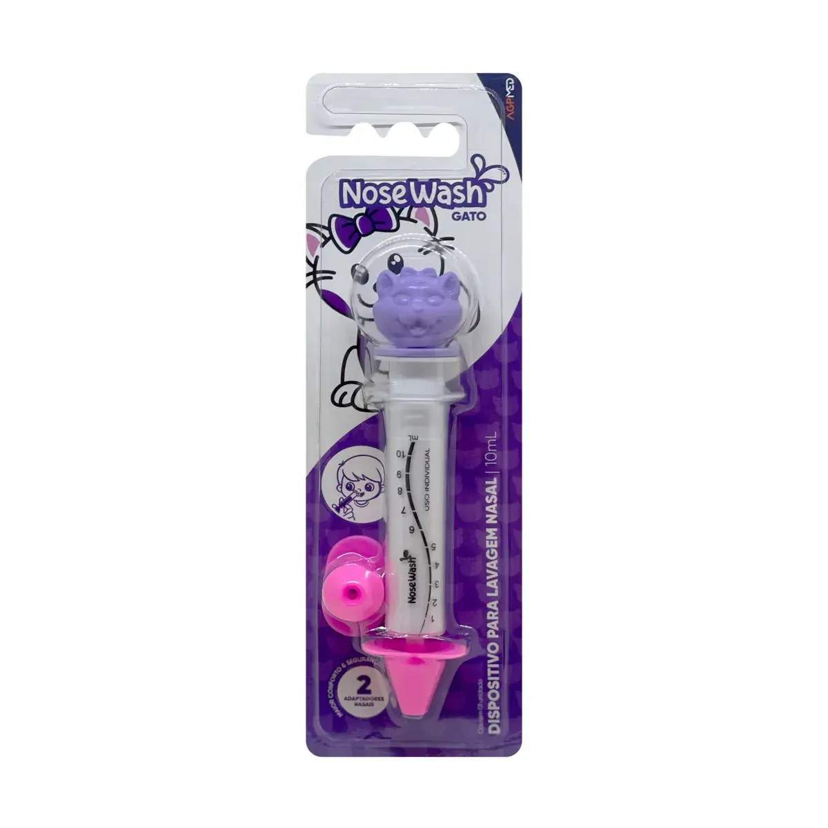 Dispositivo para Lavagem Nasal Nosewash Gato 10ml