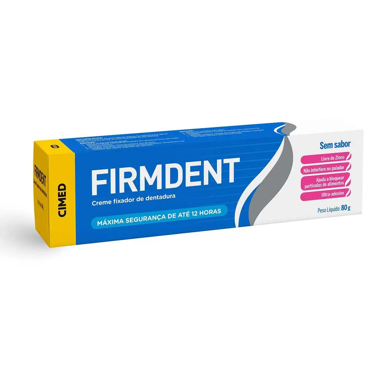 Creme Fixador de Dentadura Firmdent Sem Sabor 80g