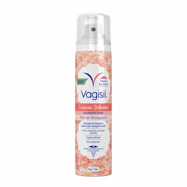 Desodorante Íntimo Vagisil Essências Delicadas Flor de Pessegueiro 75ml
