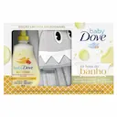 Kit Dove Baby Hora do Banho Sabonete Líquido Hidratação Glicerinada 400ml + Toalha de Banho Tubarão