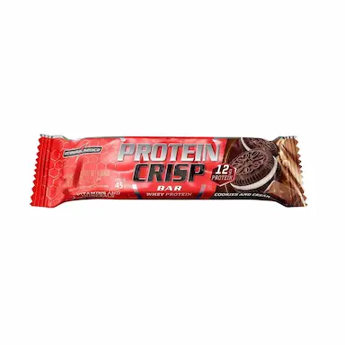 Barra de Proteína Protein Crisp Bar Whey Protein Integralmedica Cookies and Cream 45g