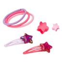 Kit Prendedores de Cabelo Needs 4 Mini-Piranhas + 2 Tic-Tacs + 3 Elásticos