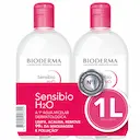 Kit Água Micelar Demaquilante Bioderma Sensibio H2O Calmante 2 unidades de 500ml cada