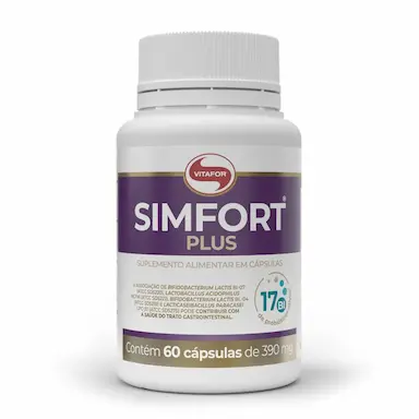 Suplemento Alimentar Simfort Plus Vitafor Probiótico 60 Cápsulas