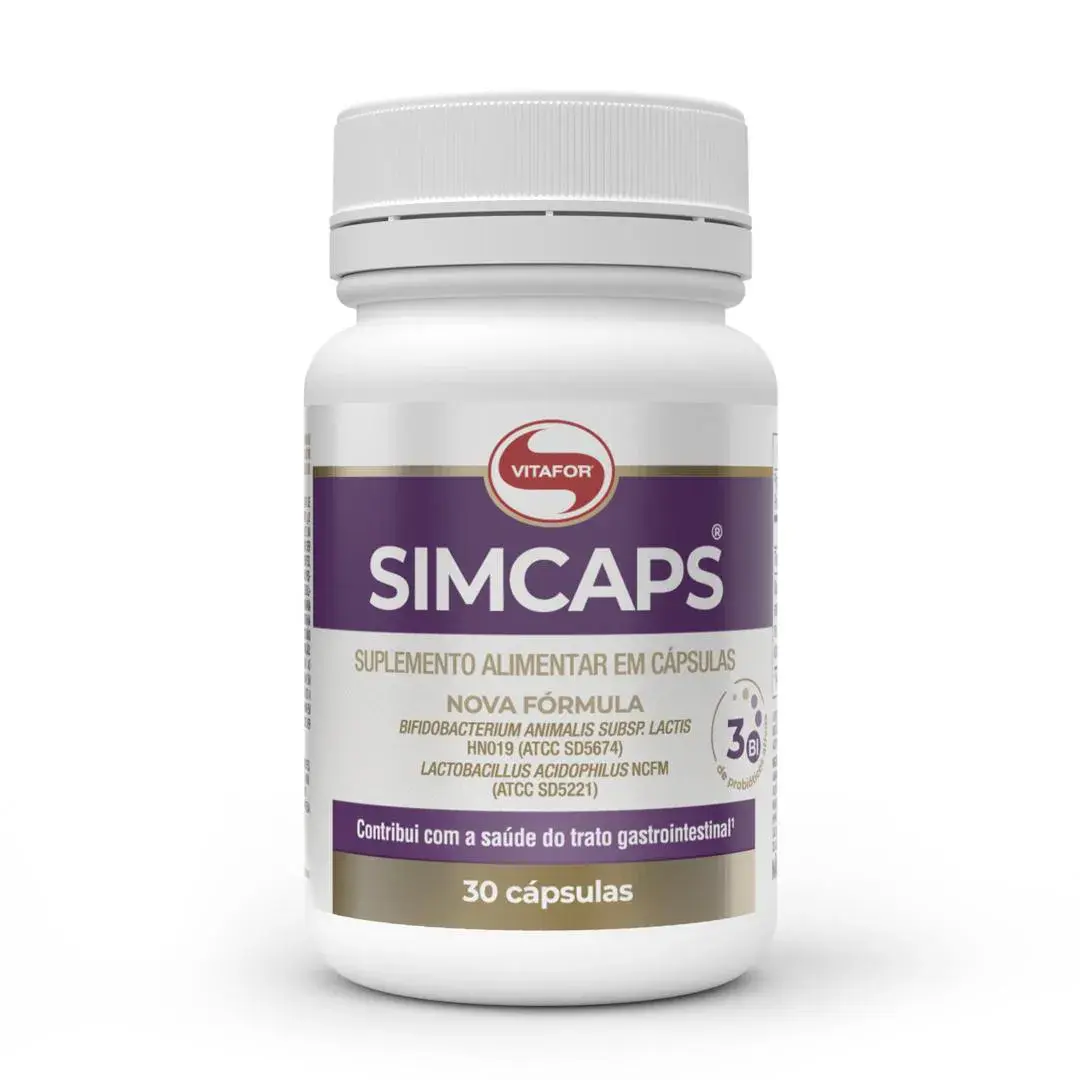 Suplemento Alimentar Simcaps Vitafor Probiótico 30 Cápsulas