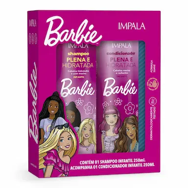 Kit Impala Barbie Plena e Hidratada Shampoo + Condicionador 250ml cada
