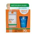 Kit La Roche-Posay Protetor Solar Facial Anthelios Airlicium FPS 70 Cor 2.0 40g + Gel de Limpeza Effaclar Concentrado 50g