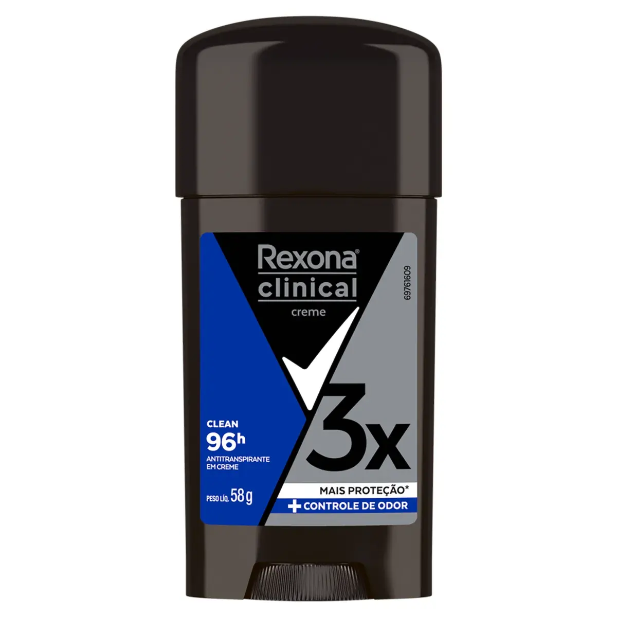 Desodorante Rexona Men Clinical Clean Antitranspirante Masculino 96h Creme 58g