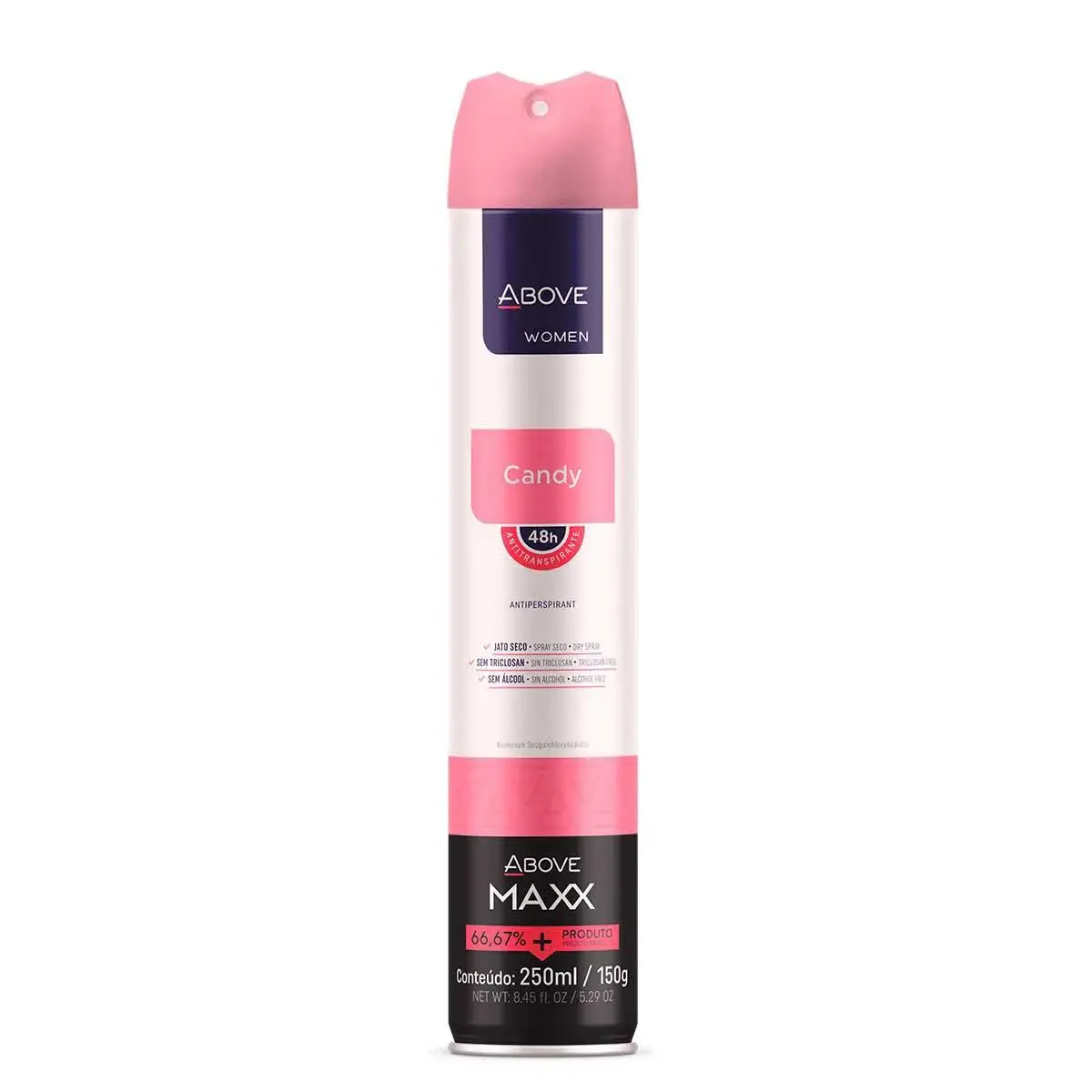 Desodorante Antitranspirante Above Women Candy 48h Aerosol 250ml