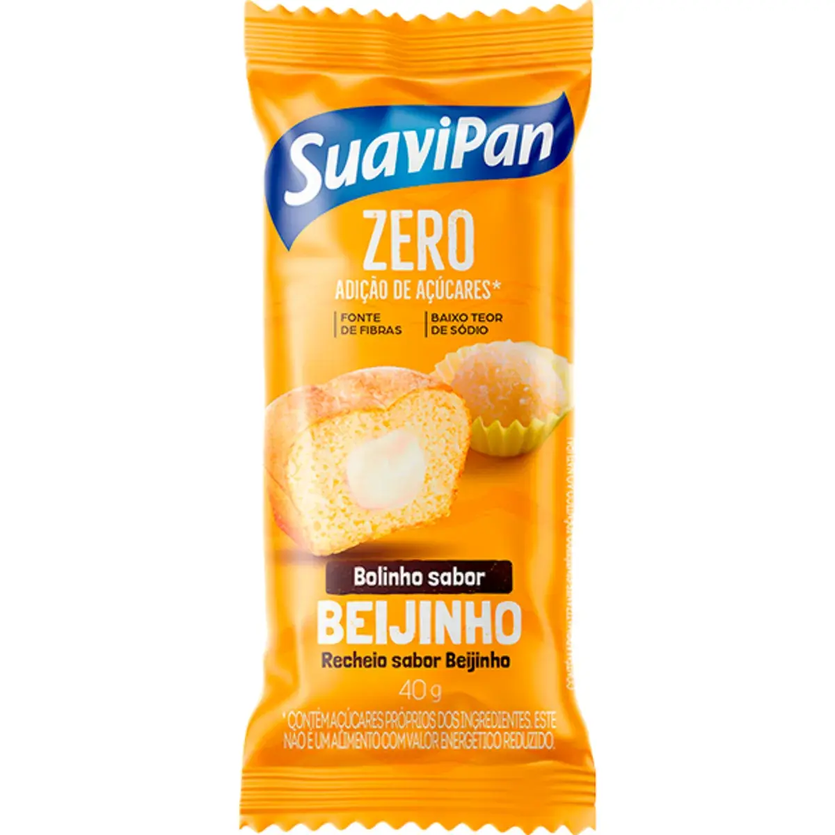 Bolinho Suavipan Zero Sabor Beijinho 40g