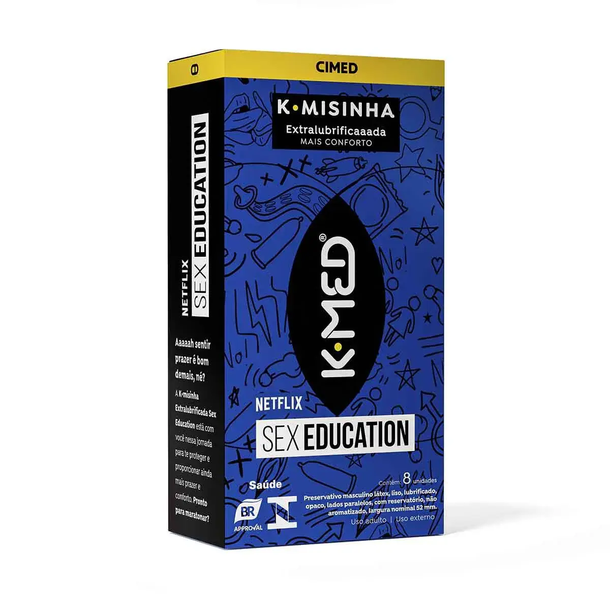 Camisinha K-Med K-Misinha Sex Education 8 unidades