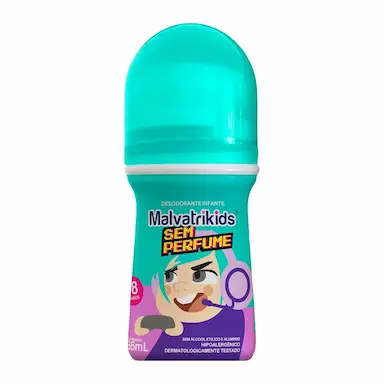 Desodorante Roll-On Infantil Malvatrikids Sem Perfume 65ml