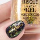Esmalte Top Coat Fixador Risqué Diamond Gel Noites Iluminadas - Karaokê em Tóquio 9,5ml