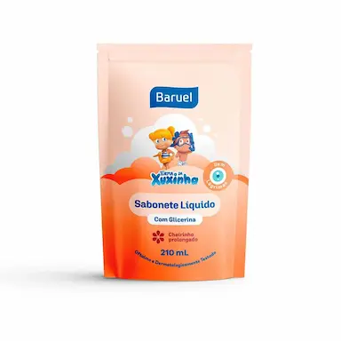 Sabonete Líquido Infantil Baruel Turma da Xuxinha Glicerina Refil 210ml
