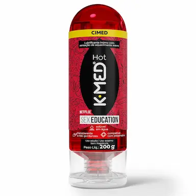 Gel Lubrificante K-Med Hot Sex Education 200g