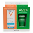Kit Vichy Protetor Solar Facial Capital Soleil Hydra-Matte Sem Cor FPS 50 30g + Gel de Limpeza Facial Normaderm 50g
