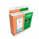 Kit Vichy Protetor Solar Facial Capital Soleil Hydra-Matte Sem Cor FPS 50 30g + Gel de Limpeza Facial Normaderm 50g