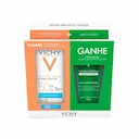 Kit Vichy Protetor Solar Facial Capital Soleil Hydra-Matte Sem Cor FPS 50 30g + Gel de Limpeza Facial Normaderm 50g