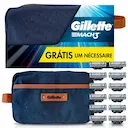 Kit Carga para Aparelho de Barbear Gillette Mach3 12 unidades + Necessaire