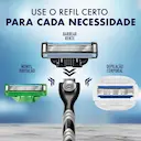 Kit Carga para Aparelho de Barbear Gillette Mach3 12 unidades + Necessaire