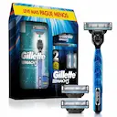 Kit Barbeador Gillette Mach3 Acqua Grip 1 aparelho + 2 cargas