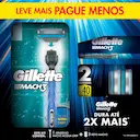 Kit Barbeador Gillette Mach3 Acqua Grip 1 aparelho + 2 cargas