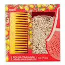 Kit Praia Needs Bolsa de Rede + Pente de Cabelo