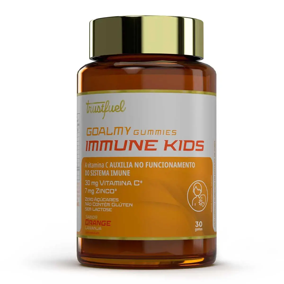 Suplemento Alimentar Goalmy Gummies Trustfuel Immune Kids 30 gomas