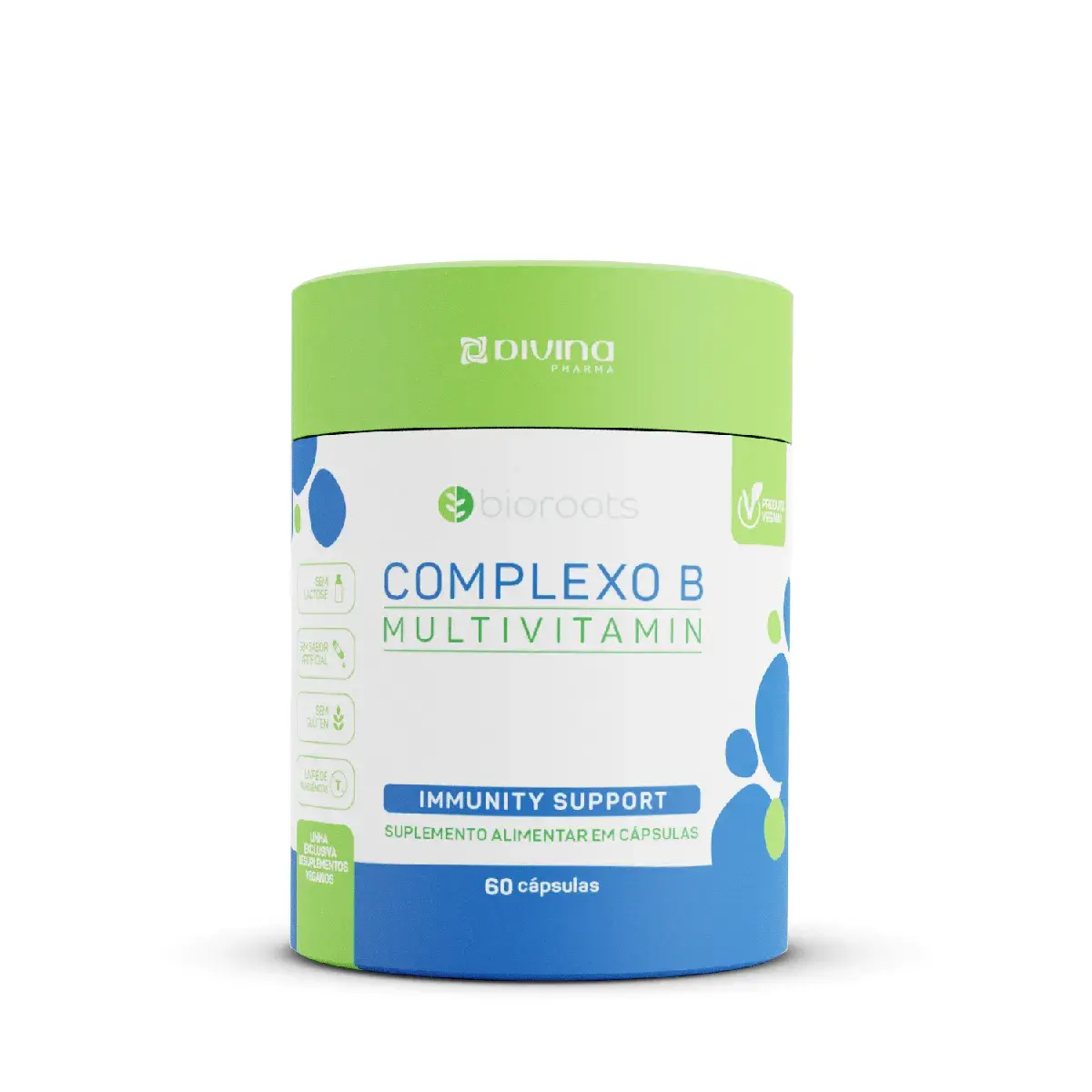Polivitamínico Bioroots Complexo B 60 cápsulas