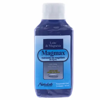 Leite de Magnésia Magmax Tradicional Suspensão Oral 100ml