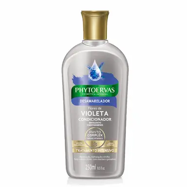 Condicionador Phytoervas Desamarelador Flores de Violeta com 250ml