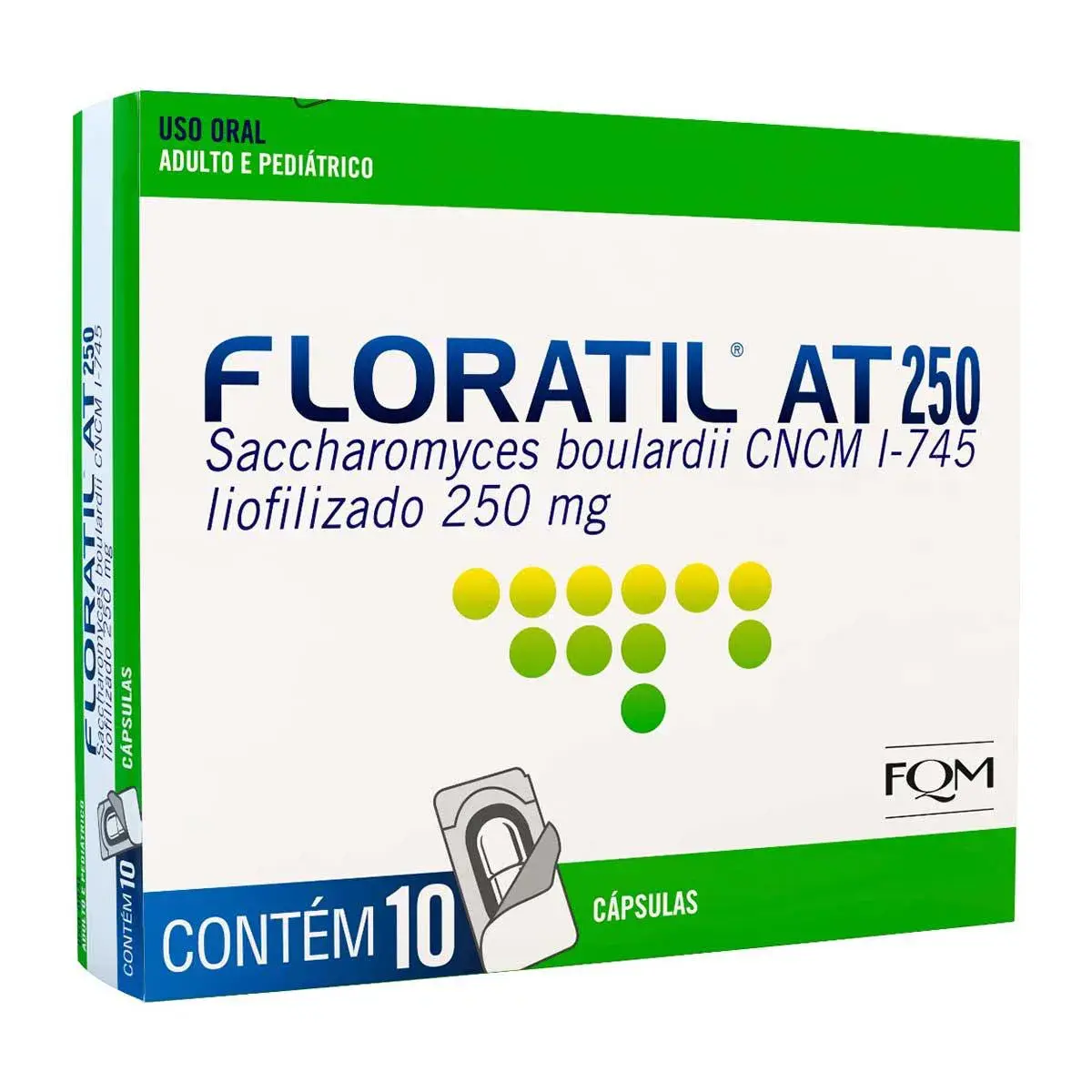 Probiótico Floratil AT 250mg 10 cápsulas