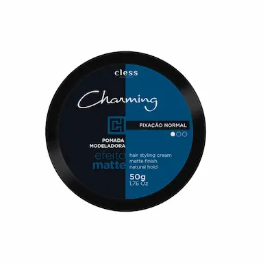 Pomada Modeladora Cless Charming Men Normal Efeito Matte com 50g