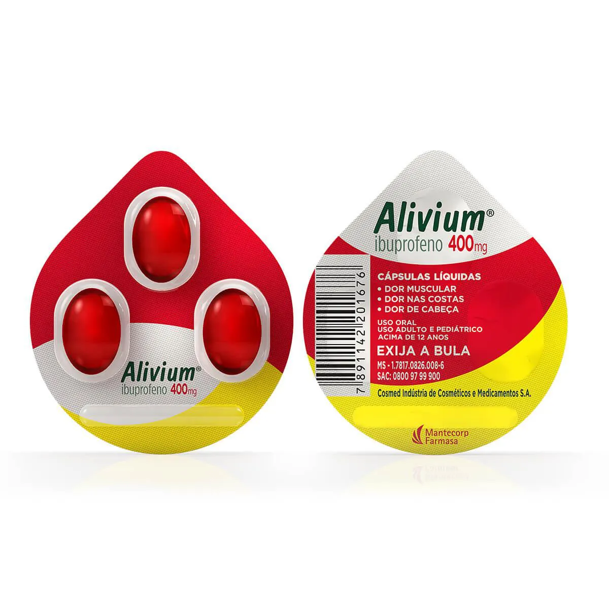 Alivium Ibuprofeno 400mg 3 cápsulas