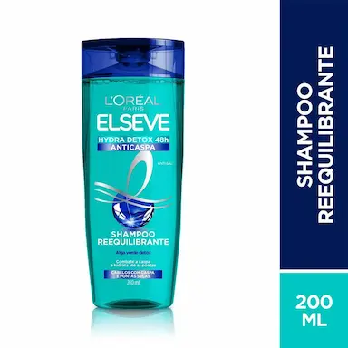 Shampoo Elseve L'Oréal Hydra Detox 48h Anti-Caspa com 200ml