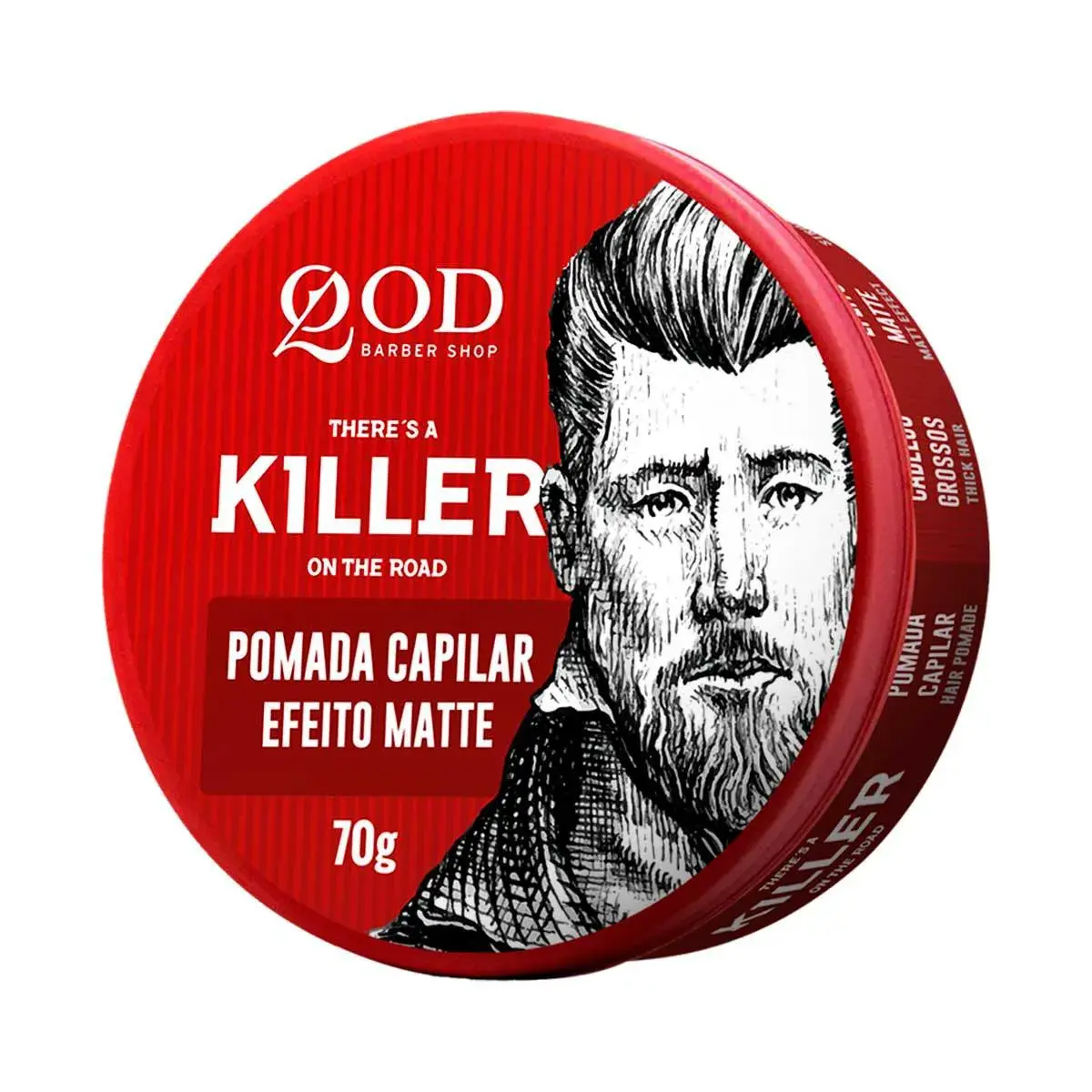 Pomada QOD Barber Shop Killer para Cabelo com 70g