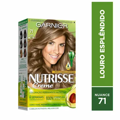 Tintura Permanente Nutrisse Creme 71 Louro Esplêndido