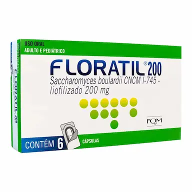 Probiótico Floratil 200mg 6 Cápsulas