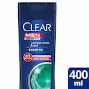Shampoo Anticaspa Clear Men Limpeza Diária 2 em 1 - 400ml