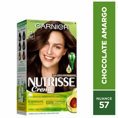 Tintura Permanente Nutrisse Creme 57 Chocolate Amargo