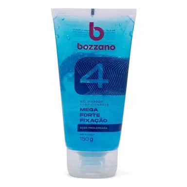 Gel Fixador Condicionante Bozzano Ação Prolongada Mega Forte Fixação 4 Bisnaga com 150g