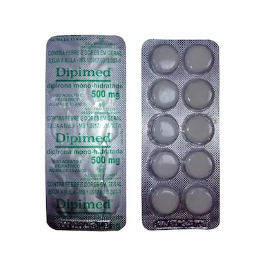 Dipimed Dipirona Monoidratada 500mg 10 comprimidos