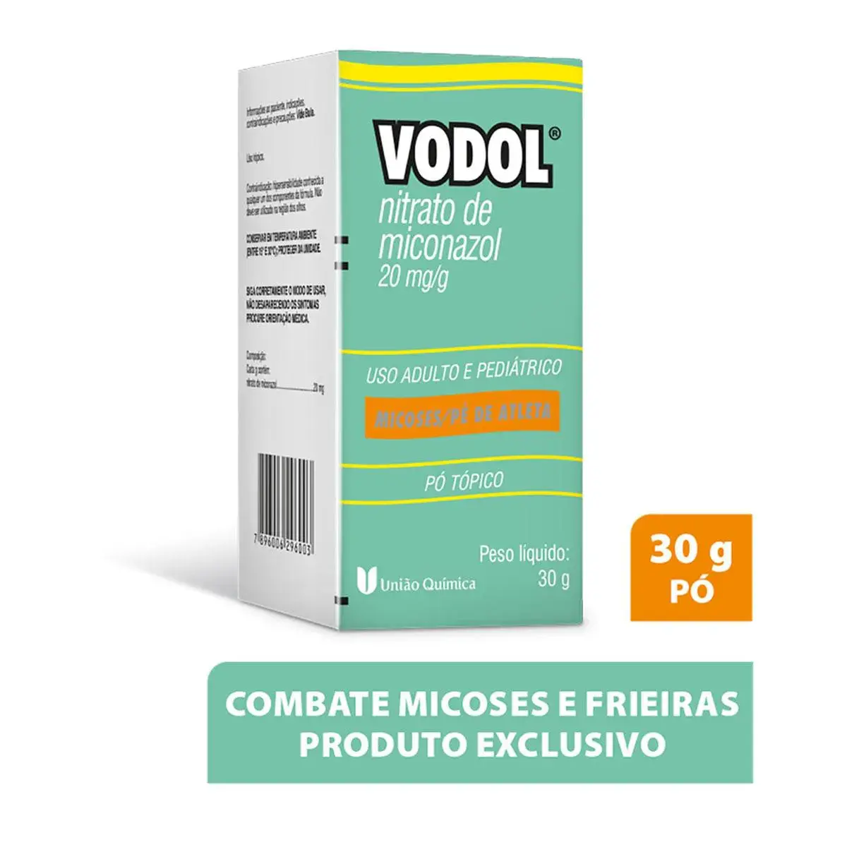 Vodol Nitrato de Miconazol 20mg/g Pó Tópico 30g